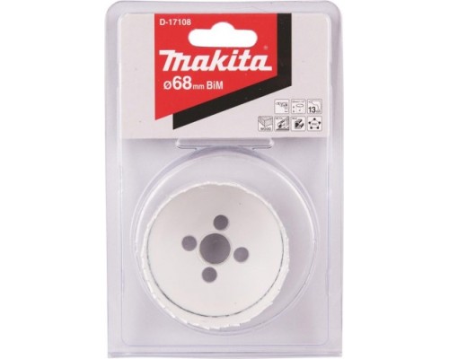 Коронка биметаллическая MAKITA D-17108 68мм