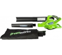 Воздуходувка-пылесос аккумуляторная GREENWORKS GD40BVK4 (24227UB) [24227UB]