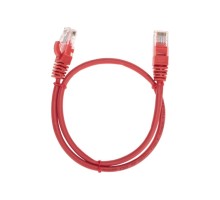 Патч-корд REXANT 02-0103-05 U/UTP, CAT 5e, RJ45-RJ45, 26AWG, LSZH, красный 0,5