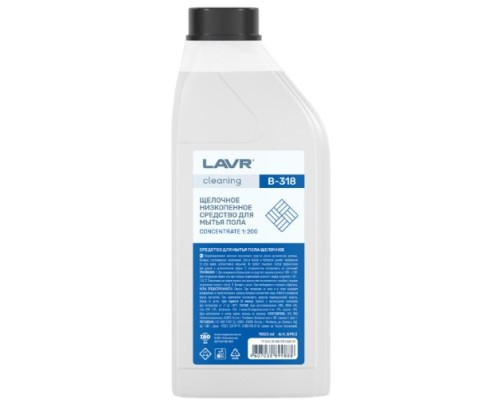 Низкопенное щелочное средство LAVR cleaning B-318 для мытья пола 1 л 5903