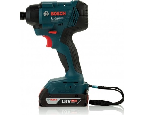 Гайковерт аккумуляторный BOSCH GDR 180 LI ударный [06019G5120] 2х3,0Ач, кейс