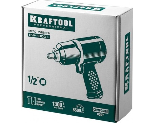 Гайковерт пневматический KRAFTOOL PW-1300c ударный 1/2