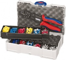 Пресс-клещи KNIPEX 979025 с набором кабельных наконечников KN-979025