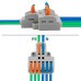 Клемма REXANT СМК 2x3 ( уп. 50 штук ) проходная разветвительная 2 полюса, с монтажной пл [07-5234]