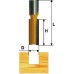 Фреза по дереву ЭНКОР ф8 х25мм хв. 8мм прямая [9227]
