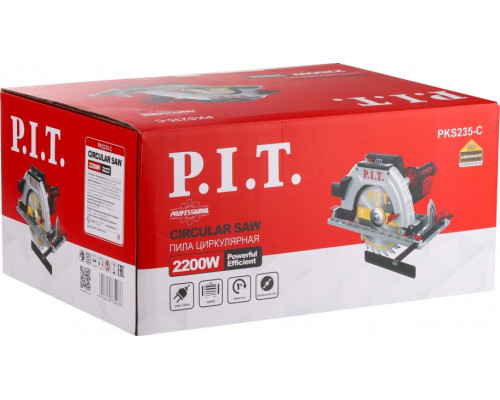 Пила циркулярная сетевая P.I.T. PKS235-C купить с доставкой и официальной гарантией