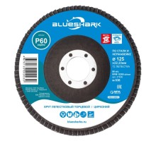 Круг лепестковый BLUESHARK 125 мм/P60 КЛТ № 636 цирконий, 72 сегмента для нерж. 27636