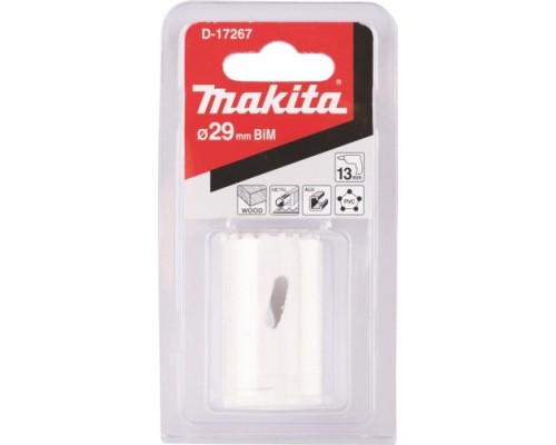 Коронка биметаллическая MAKITA D-17267 29мм Коронка биметаллическая MAKITA D-17267 29мм
