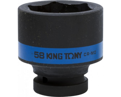 Ударная головка шестигранная с посадкой 1" KING TONY 853558М 58 мм
