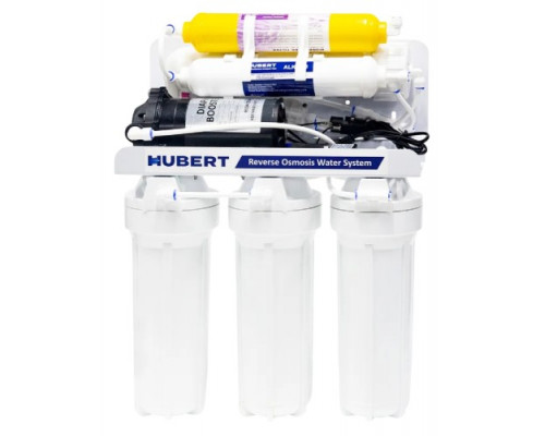Фильтр под мойку HUBERT 6 ступеней (минерализатор) с насосом 6F50PTFL