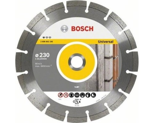 Алмазный диск универсальный BOSCH 230х22.2 мм Professional for Univer [2608602195]