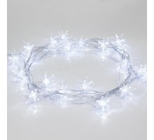 Гирлянда светодиодная Neon-Night Снежинки 20 LED белые 2,8 м 303-036