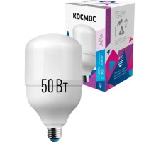 Лампа светодиодная КОСМОС HWLED 50W 220V E27 6500K переходник на E40 LksmHWLED50WE2765