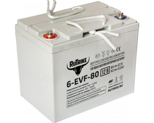 Аккумулятор RUTRIKE 12V 80A/H C3 тяговый 6-EVF-80 [021947]