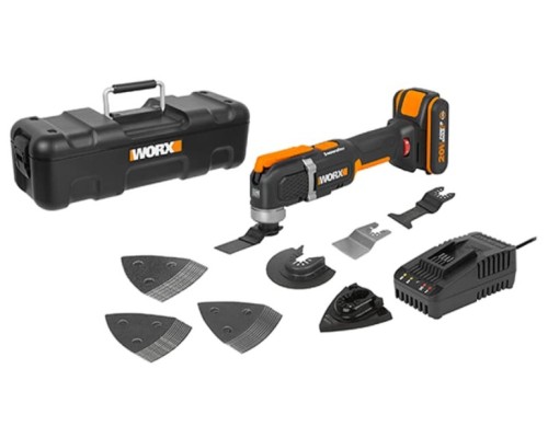 Многофункциональный инструмент аккумуляторный Worx WX696 20В, 2Ач х1, ЗУ 2А, кейс