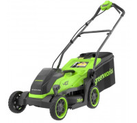 Газонокосилка аккумуляторная GREENWORKS 2520807 40V, 36 см, бесщеточная, без АКБ и ЗУ