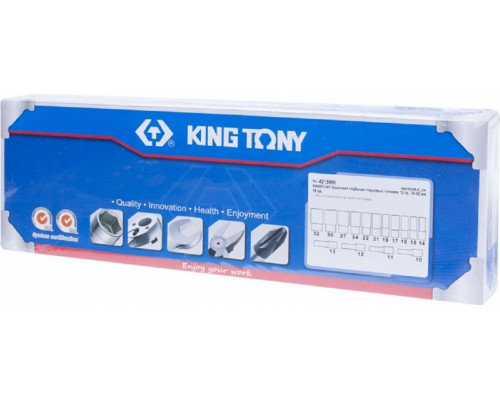 Набор головок 1/2" KING TONY 4215MR, 15 предметов