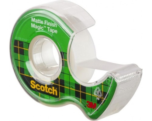 Невидимая клейкая лента 3M Scotch® Magic™ 8-1975D на мини-диспенсере, 19мм х 7,5 м [7100093940]