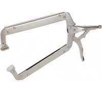 Клещи фиксирующие WORKPRO WP231068 с-образные c поворот. упорами 450мм