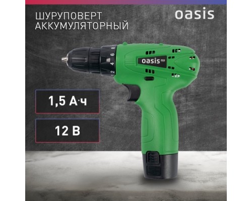 Дрель-шуруповерт аккумуляторная OASIS AS-12V eco [4640039486541]