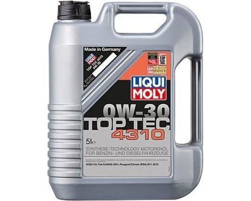 Масло моторное LIQUI-MOLY SAE 0W30 Top Tec 4310 5 л 2362 полусинтетическое [2362]