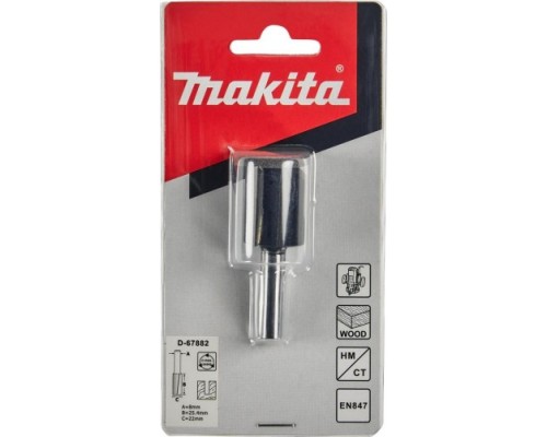 Фреза по дереву MAKITA D-67882 пазовая с 2 режущ. кромками 22x25,4x8x57x2t