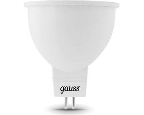 Лампа светодиодная GAUSS MR16 5w 500lm 3000k gu5.3 диммируемая led [101505105-D]