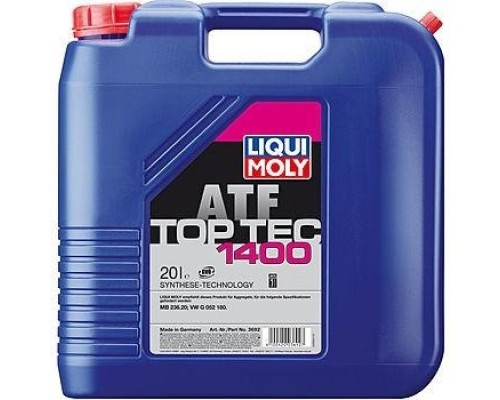 Масло трансмиссионное LIQUI-MOLY Top Tec ATF 1400 CVT для вариаторов 20 л 3692 [3692]