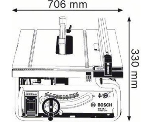 Станок циркулярный BOSCH GTS 10 J [0601B30500]