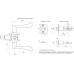 Ручка защелка НОРА-М ЗВ2-STD межкомнатная 