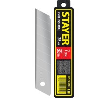 Лезвие для ножа STAYER 09179-S10 сегментированные 25 мм, 10 шт