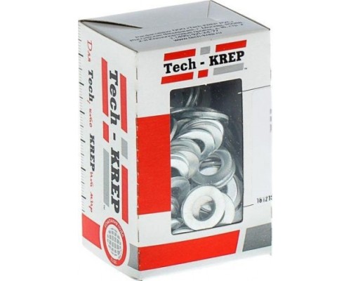 Шайба Tech-KREP 6 мм (уп.300 шт.) DIN125 плоская оцинкованная [105259]