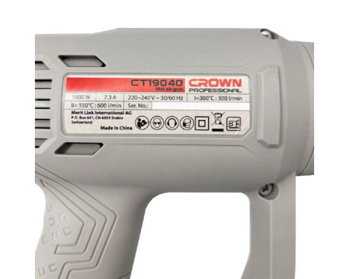 Фен строительный Crown CT19040 купить с доставкой и официальной гарантией
