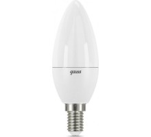 Лампа светодиодная GAUSS Свеча 7w 560lm 3000к е14 диммируемая led [103101107-D]