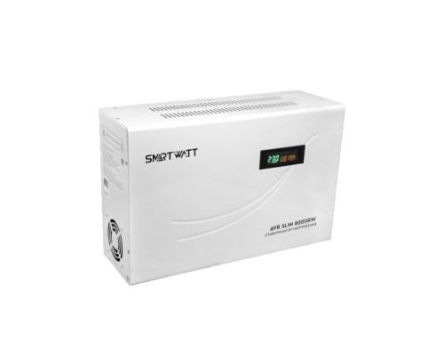 Стабилизатор напряжения однофазный SMARTWATT AVR SLIM  8000RW настенный [AVR SLIM 8000RW]