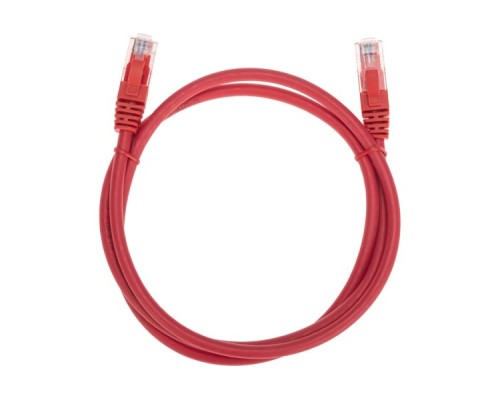 Патч-корд REXANT 02-0293-1 U/UTP, CAT 6, RJ45-RJ45, 26AWG, LSZH, красный 1м