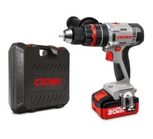Дрель-шуруповерт аккумуляторная Crown CT21075HMX-4 BMC ударная