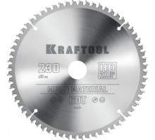 Пильный диск по алюминию KRAFTOOL Multi Material 230х30мм 64T [36953-230-30]