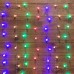 Гирлянда NEON-NIGHT ДОЖДЬ 1,5х1,5 м с насадками шарики d18мм, 144 LED мультиколор [235-049]