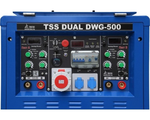 Сварочный генератор ТСС DUAL DWG-500 двухпостовой дизельный [039736]