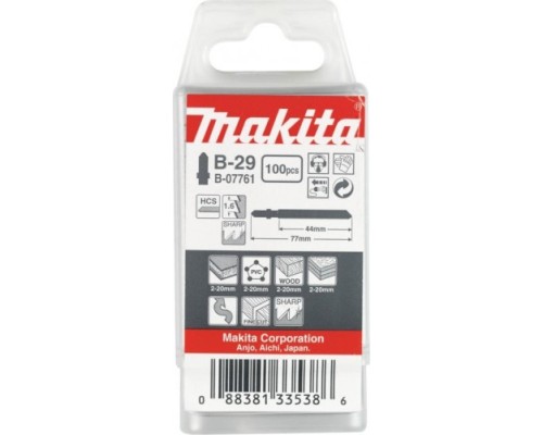 Пилки по дереву MAKITA B-07761 в-29, 100 шт.