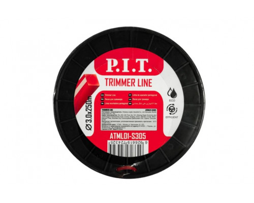 Леска триммерная P.I.T. MLB-33005N 3.0 мм, квадрат, бухта 250 м
