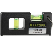 Уровень строительный KRAFTOOL Mini-Pro 100 мм, магнитный супер-компактный [1-34861-010]