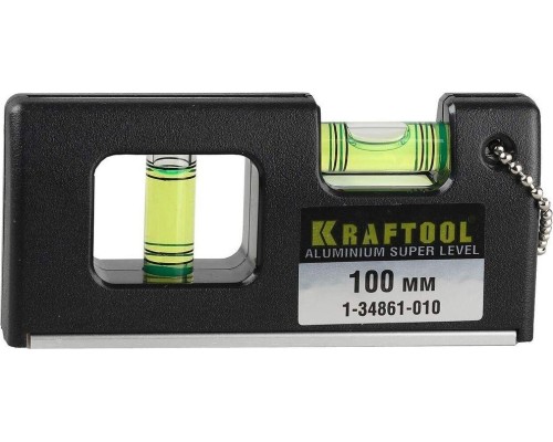 Уровень строительный KRAFTOOL Mini-Pro 100 мм, магнитный супер-компактный [1-34861-010]