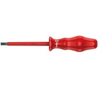 Отвертка шлицевая диэлектрическая WERA Kraftform Classic VDE 1000 V 1760i 1.0 x 5.5 x 125 мм WE-031243 WE-031243