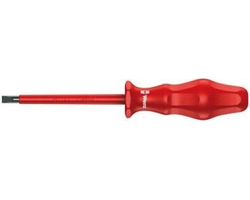 Отвертка шлицевая диэлектрическая WERA Kraftform Classic VDE 1000 V 1760i 1.0 x 5.5 x 125 мм WE-031243 [WE-031243]