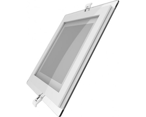 Потолочный светодиодный светильник GAUSS Glass квадрат 18w 1390lm 3000k с дек стек led [948111118]