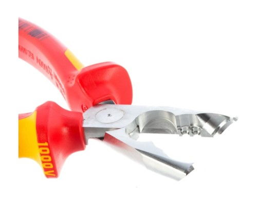 Стриппер KNIPEX KN-1346165SB VDE для круглых кабелей, диэлектрические ручки