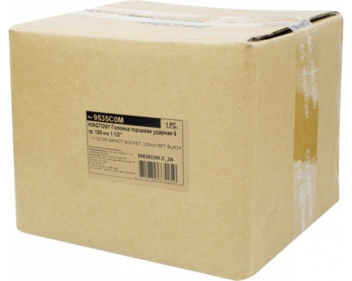 Ударная головка шестигранная 1 1/2" KING TONY 9535C0M, 120 мм