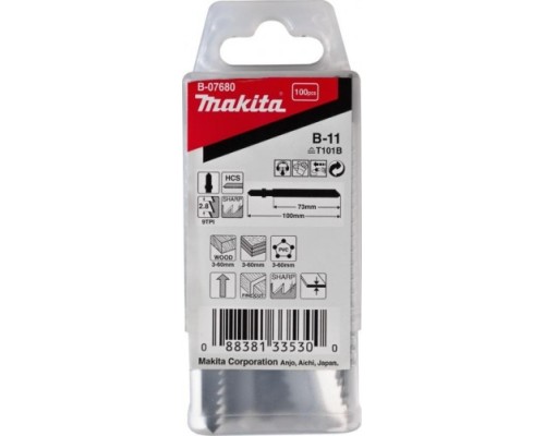 Пилки по дереву MAKITA B-07680 в-11, 100 шт.